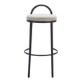 thumbnail image 3 of Sisal Barstool Beige Tweed Barstool, Modern Style, Soft chenille fabric, Plywood, Indoor Bar, 3 of 5