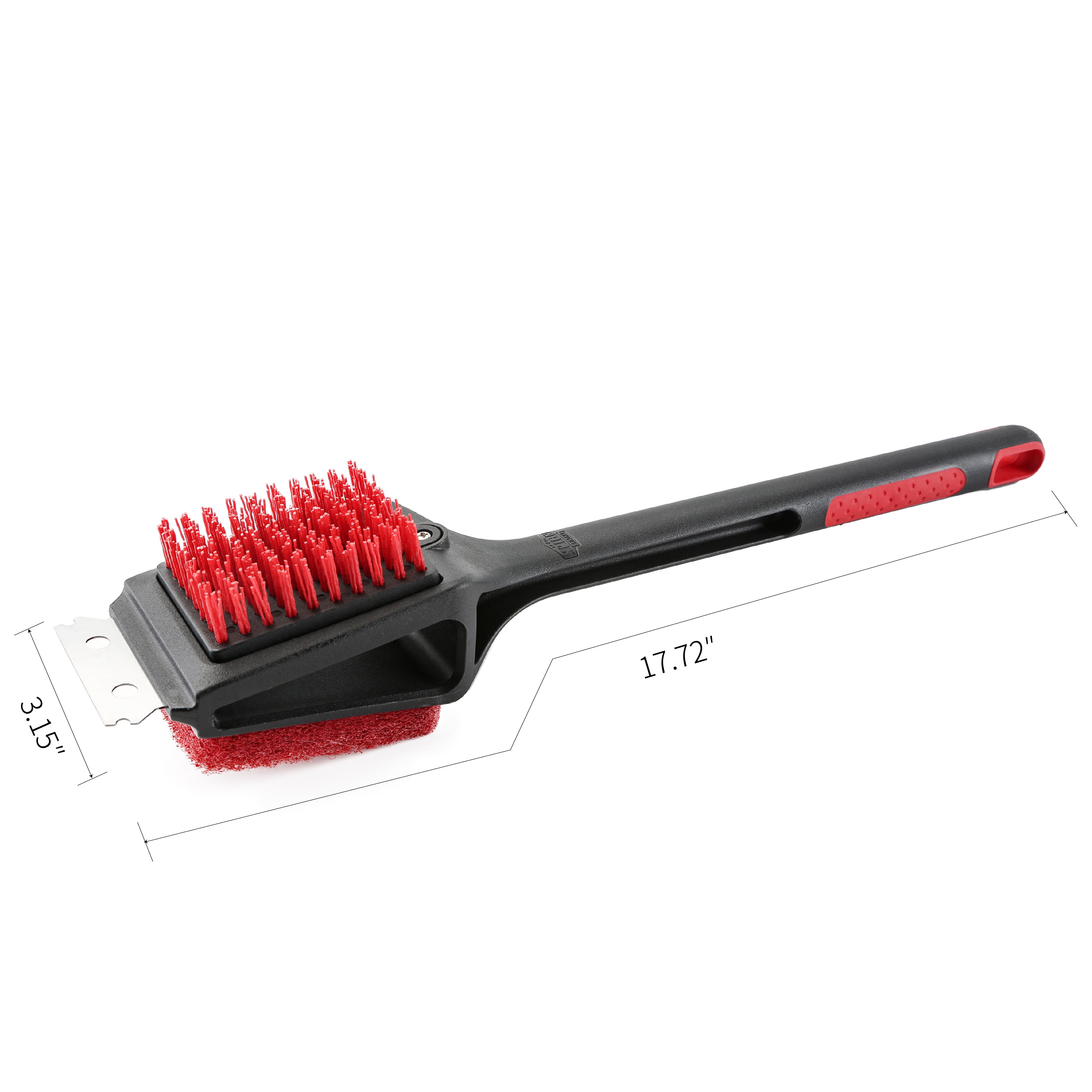 Expert Grill 3-in-1 Cold Grill Brush with Stainless Steel Scraper