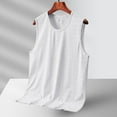 thumbnail image 2 of Afdoent Men's Tank Top Ice Silk Men's Solid Color Seamless Mesh Casual Vest Comfortable, 2 of 3