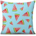 thumbnail image 1 of Yakuyir Housses de Coussin Melon D\'eau d'Été Bleu 18x18 Ensemble 1 Doux Ferme Bohème Décoration Moderne Mignonnes Pastèques Fruits Rouges Accents Canapé Extérieur Coussins Décorations Maison, 1 of 5