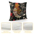 thumbnail image 4 of Cute Rooster Chickens Print Throw Pillow Covers, Pillow Cover, Cases for Home Decorative Couch Sofa, 4 of 5
