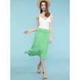 thumbnail image 5 of Made by Johnny Women's Lightweight Fold Over Flared Midi Skirt XXXL MINT, 5 of 6