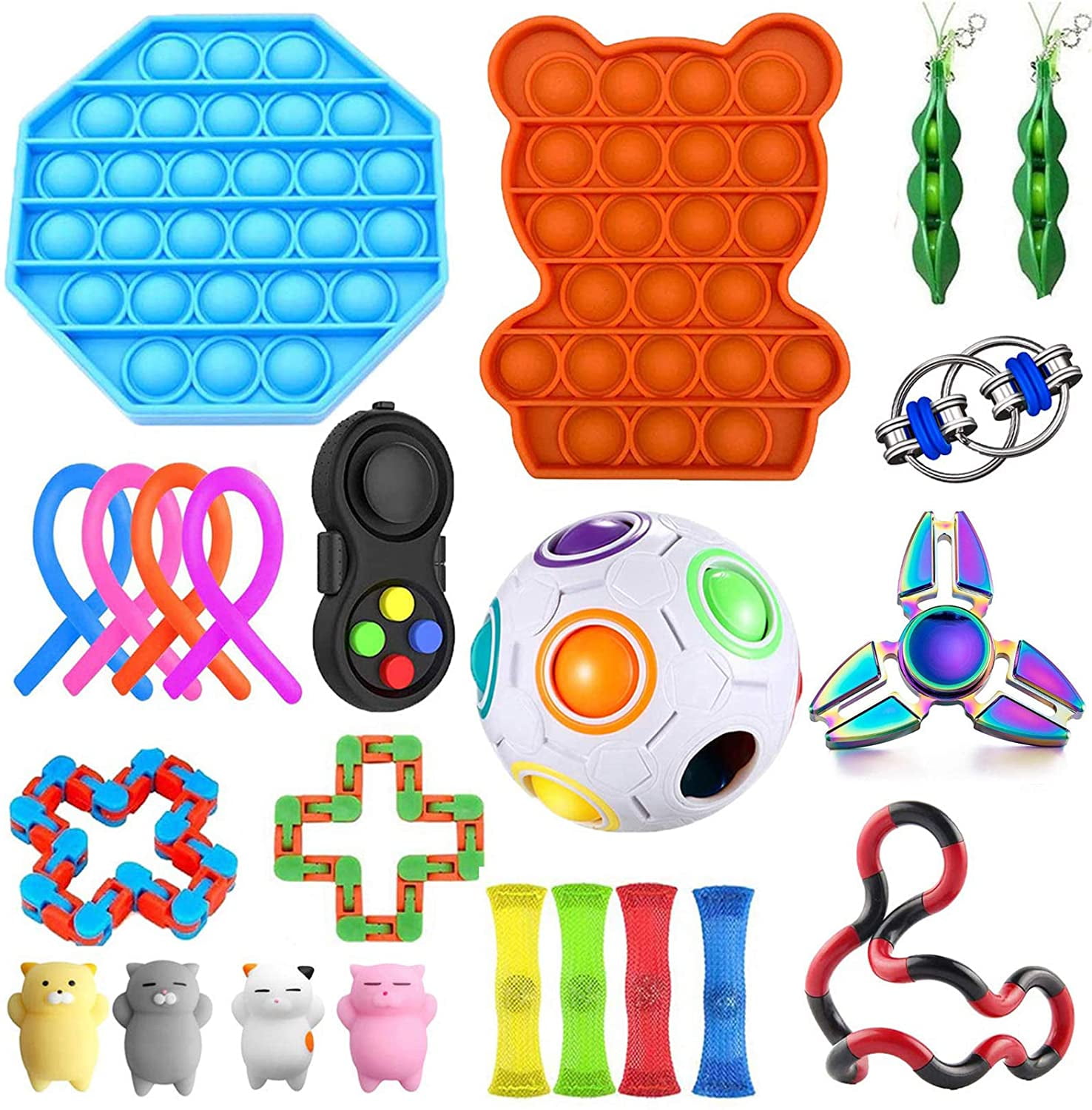 Wacky Tracks Fidget Chain Anti Stress Toy Sensory Toy Relief For Kid Autism Asd 