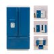 thumbnail image 4 of Muebles en miniatura para , modelo 1/12, accesorios de decoración para , juego Azul Zulema Frigorífico casa de muñecas, 4 of 8