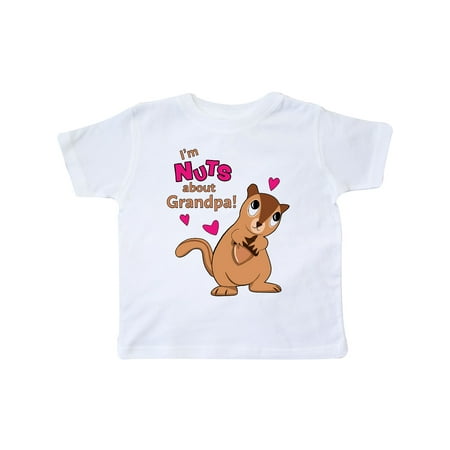 

Inktastic I m Nuts About Grandpa Gift Toddler Boy or Toddler Girl T-Shirt