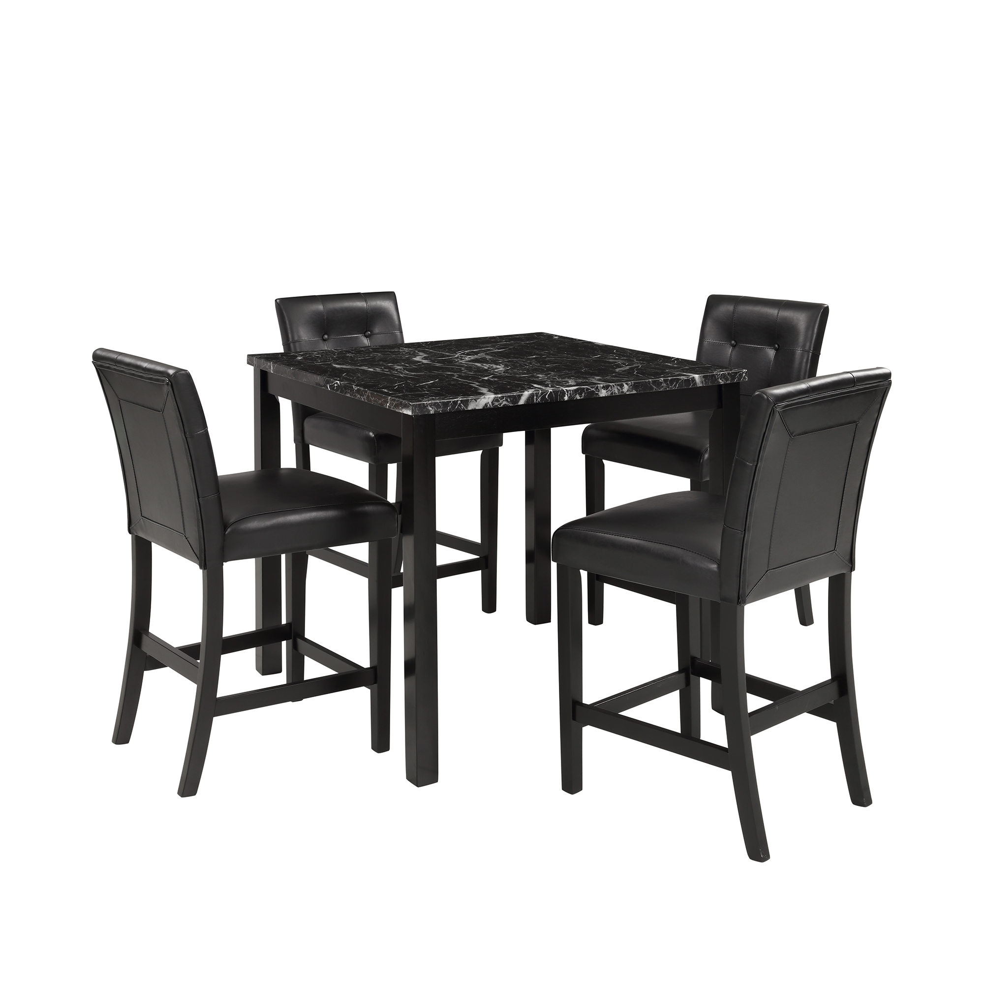 Buy Family Set 5Piece Kitchen Table Set Faux Marble Top Counter Height