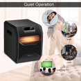 thumbnail image 4 of Costway Chauffage d'Appoint Électrique Portable 1500W Minuterie 12H Télécommande LED, 4 of 7