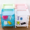 thumbnail image 4 of 3 Tier Shower Caddy Organizer Shelf Corner, Detachable Plastic Storage Rack, Countertop Shelf, Multifunctional Cosmetic Storage Holder Organizer for Bathroom Kitchen, 4 of 4