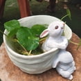 thumbnail image 3 of Toystoory Plantador suculento duradero de resina fácil de mantener diversos colores y tamaños interiores y exteriores Jardín y Patio Conejo, 3 of 6