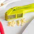 thumbnail image 6 of Effortless 2-in-1 Garlic Press & Slicer - Heavy Duty Stainless Steel, Non-Slip Handle, Dishwasher Safe Kitchen Tool for Fresh Garlic Paste & Uniform Slices Black, 6 of 7