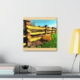 thumbnail image 6 of Barnyard Fence Fauvism - Canvas, 6 of 25