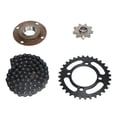 thumbnail image 3 of Chain Sprocket Kitwith Toothless Freewheel,420 Chain Sprocket Kit Aluminum Chain Sprocket Kit T Sprocket Chain Set Luxury Finish, 3 of 12