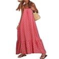 thumbnail image 2 of Biekopu Women Summer Sleeveless Dress,Loose Spaghetti Strap Party Dress for Beach Streetwear, 2 of 4