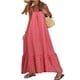 thumbnail image 2 of Lucakuins Mujer Slip Maxi Vestido Boho Verano Suelto Spaghetti Strap Vestido de Fiesta para Playa Streetwear Lucakuins  moda, 2 of 4