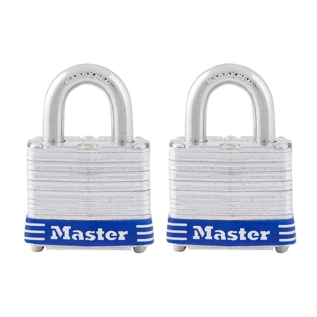 Candado Laminado Master Lock 40Mm Gancho 19Mm Pack 2