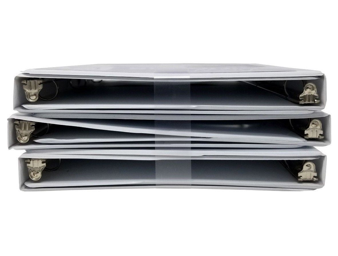 Tops View Binders White 1/2 Inch Customizable 6 Count