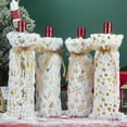 thumbnail image 7 of Wine Bottle Cover, Christmas Decorations, Velvet Wine Bottle Bag for Holiday Party Restaurant Table Dress Up, Polyester Material Red Green Festive Outfit, 7 of 7