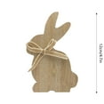 thumbnail image 3 of Easter Bunny Wooden Decoration Exquisite Rabbit Figurine Home Desk Ornament Idea Easter Decoration, 3 of 8