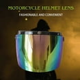 thumbnail image 4 of Universal Motorcycle Helmet Lens - Anti-UV, Anti-Scratch Visor Wind Shield for Standard 3-Snap Open Face Helmets, 4 of 7