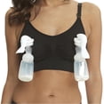 thumbnail image 1 of Ropa interior de maternidad, sujetador de lactancia con manos libres para mamá, sujetador con extractor de leche materna sin aro de acero, 1 of 6