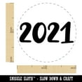 thumbnail image 2 of 2021 Fun Text Self-Inking Rubber Stamp Ink Stamper - Sky Blue Ink - Medium 1 Inch, 2 of 7