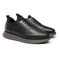 thumbnail image 3 of Zapatillas Oxford Wingtip MaxFlex para Hombre Bruno Marc, Negras, 3 of 7
