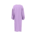 thumbnail image 3 of Women Nightdress, Long Sleeve V-neck Loose Sleepwear Loungewear, 3 of 8