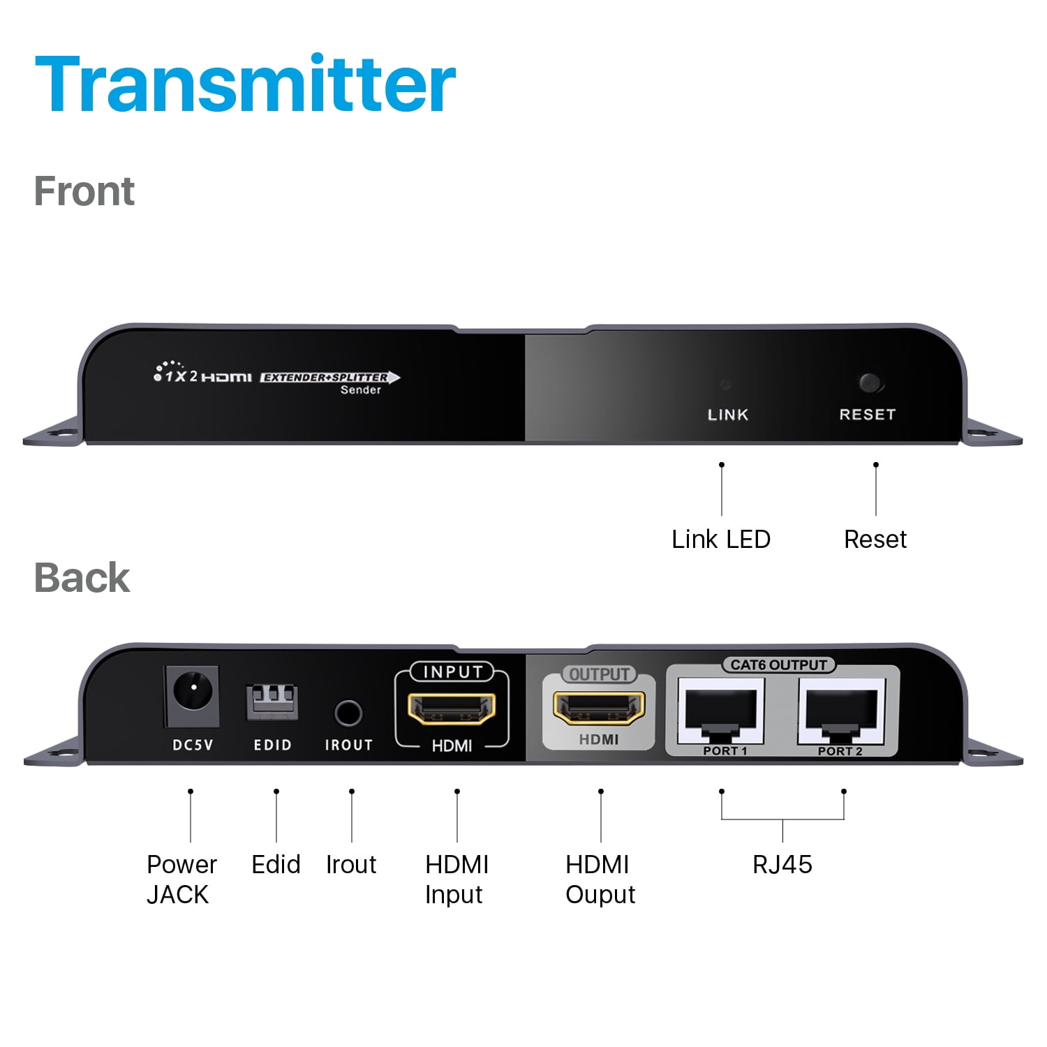 Porte Ingresso Uscite Extend Long Distance Hdmi Singal