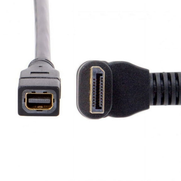 Chenyang CY Down Angled DP DisplayPort 90 Degree to Mini DP DisplayPort Female Cable for Displays Monitors Cable