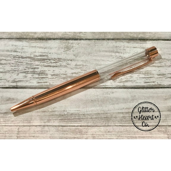 Rose Gold Glitter Float Pen