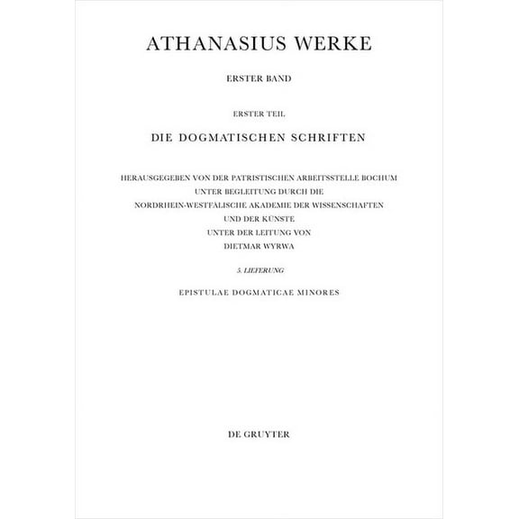 Epistulae Dogmaticae Minores, (Paperback)
