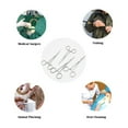 thumbnail image 6 of tooloflife 140mm Curved Forceps Serrated Jaws Self Locking Mechanism Stainless Steel Silver, 6 of 6