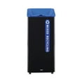 thumbnail image 2 of Rubbermaid Commercial 2078980 Sustain 23 gal Metal/Plastic Decorative Refuse with Recycling Lid - Black/Blue, 2 of 3