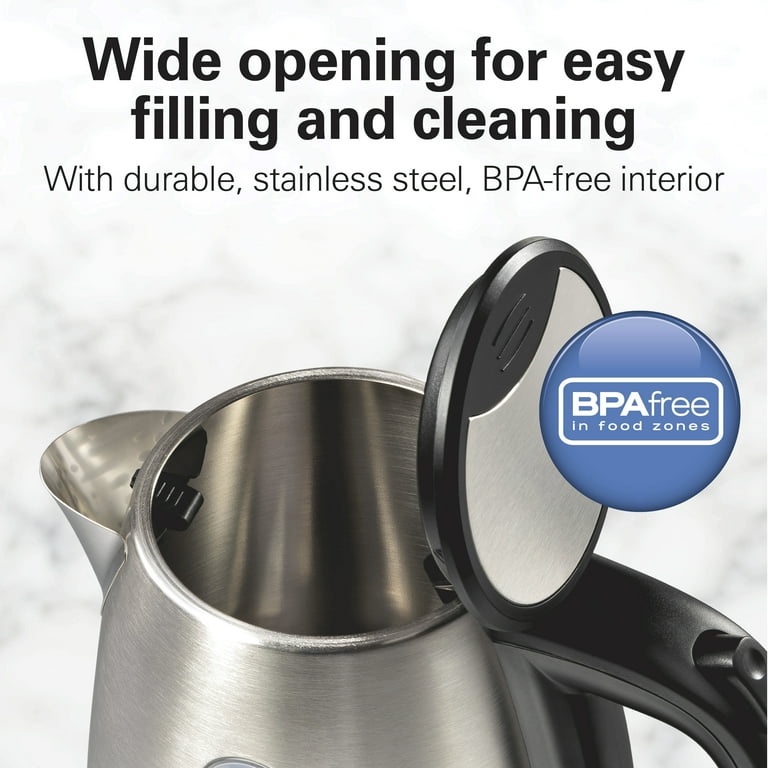 Hamilton Beach Stainless Steel Kettle, 1.2 Liter, 5 Cup