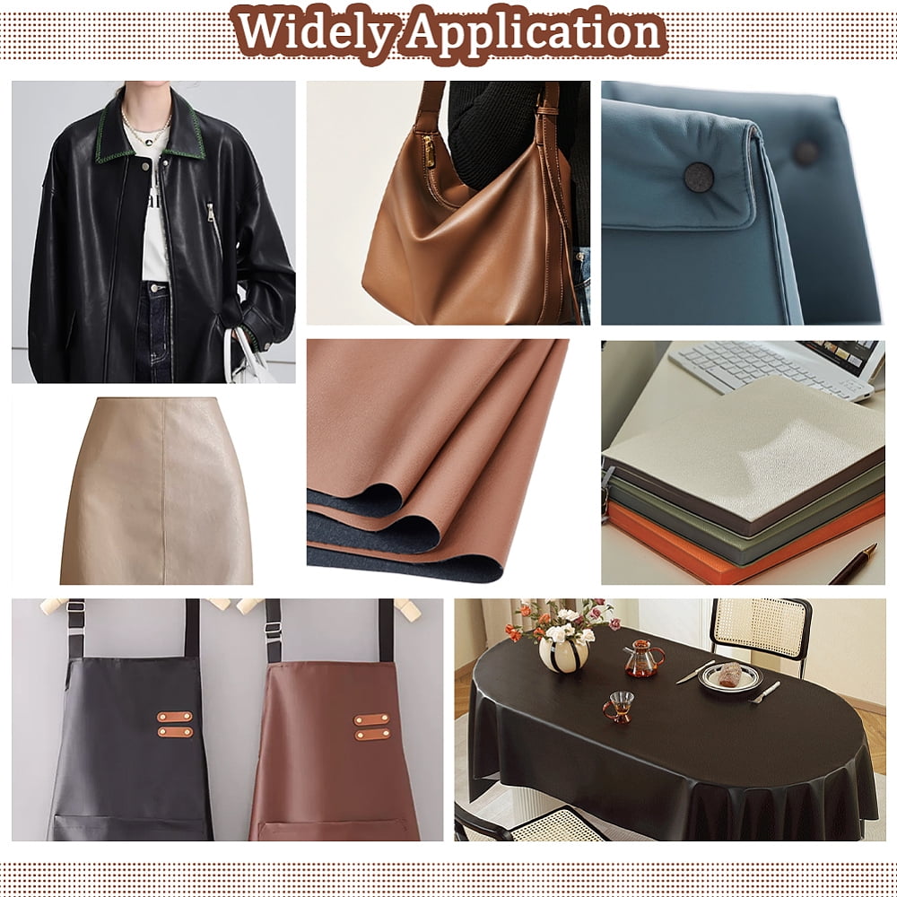 55×39inch PU Leather Fabric Leather Sheets Leather Material Soft Upholstery Leather for Upholstery Crafts Sofa Handbag DIY Sewings