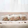 thumbnail image 3 of Ambesonne Spring Throw Pillow Cover 4 Pack, Flower Field Dragonfly, 24", Multicolor, 3 of 6