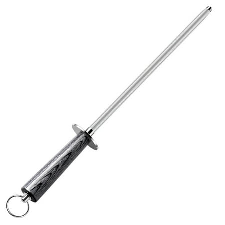 

12 Inch Professional Chef Diamond Sharpening Rod High Carbon Steel Kitchen Knife Sharpener Stone for Honing Knife Blades Garden Tools