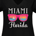 thumbnail image 4 of Inktastic Miami Florida Vacation Beach Trip Women's Plus Size V-Neck T-Shirt, 4 of 5