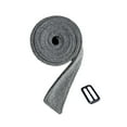 thumbnail image 3 of Cinturón de abrigo de lana Fernando para mujer tipo gabardina gris 175 cm x 5 cm, 3 of 8