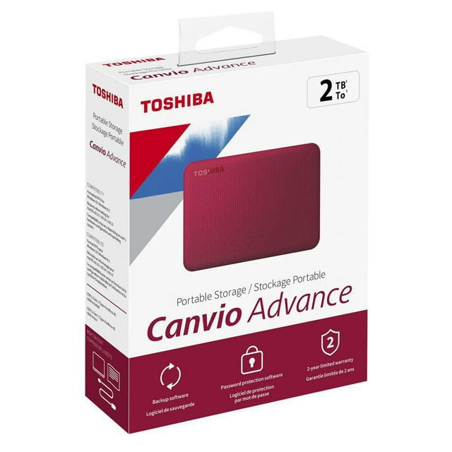 Disque dur externe portable TOSHIBA Canvio Advance, 2To