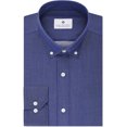 thumbnail image 1 of Ryan Seacrest Distinction Camisa de vestir abotonada ajustada para hombre denim 17.5, 1 of 1