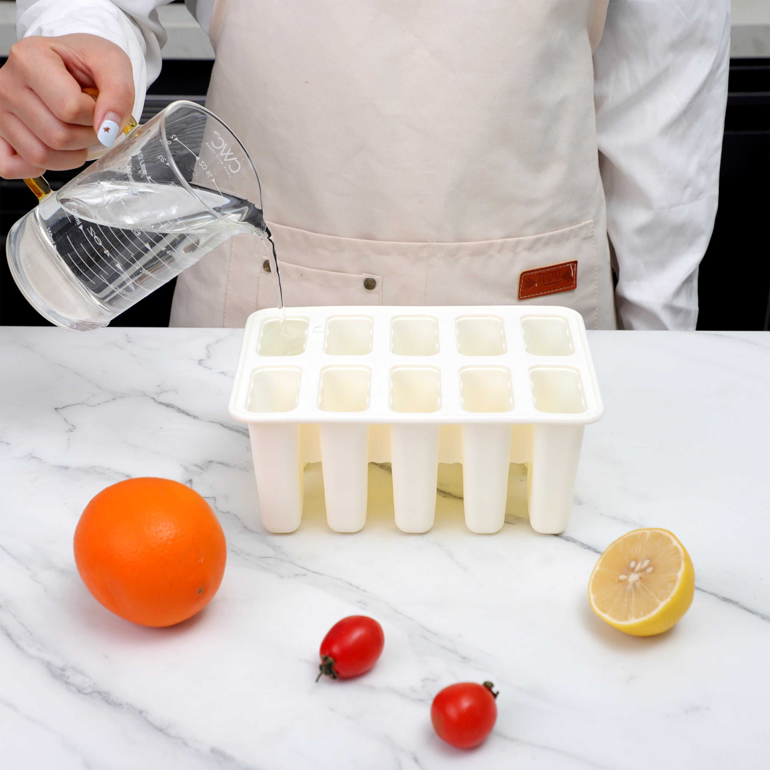 Cook with Color Silicone Ice Pop Mold, 10-Cavity  – Flexible, Durable & Easy to Use