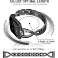 thumbnail image 3 of Black Pulsera Bling Compatible con Fitbit Versa/versa 2 Bandas para Mujer Pulseras de Acero Inoxidable Reemplazo para Versa Lite Edition/versa Se Accesorios, 3 of 5