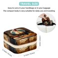 thumbnail image 5 of Thanksgiving Turkey Travel Portable Square Jewelry Box Earring Organizer Necklace Holder Bracelet Holder Display Case Decorative Box Jewelry, 5 of 6