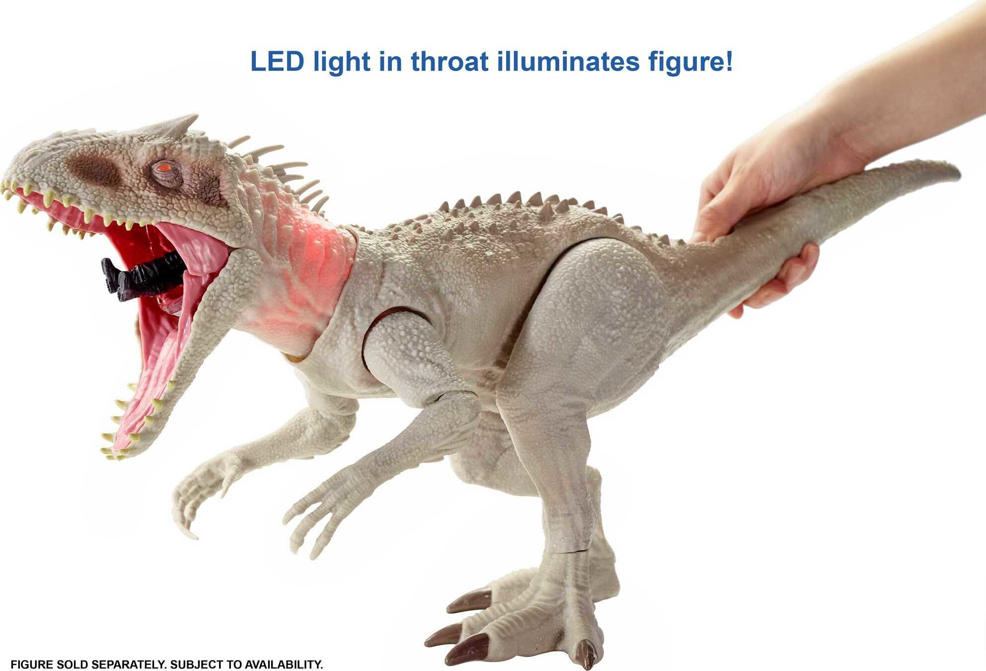 Jurassic World Destroy ‘N Devour Indominus Rex Dinosaur Action Figure with Motion, Sound and Eating Feature, Toy Gift - image 6 of 8