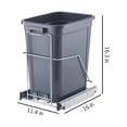 thumbnail image 2 of TRINITY EcoStorage 25 Gal. Sliding Trash Can Chrome, 2 of 4