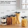 thumbnail image 2 of Cereal Dispenser Kitchen Storage Keeper Clear Sealed Jar Airtight Food Fresh Box Cereal Storage Container, 2 of 10