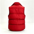 thumbnail image 6 of DYTTDG Women's Solid Color Stand Collar Puffer Vest, Full Zipper Sleeveless Outerwear With Side Pockets, Lightweight Casual Quilted Gilet for Fall Winter Daily Wear, 6 of 8