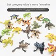 thumbnail image 1 of Modelo de rana de simulación, juguete, rana de lluvia tropical, pez dorado, 12 ranas pequeñas, modelo animal, 1 of 3