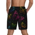 thumbnail image 3 of Kdxio Butterfly Print Men'S Swim Trunks With Compression Liner 7 Inch Inseam Quick Dry Swim Shorts, 3 of 7